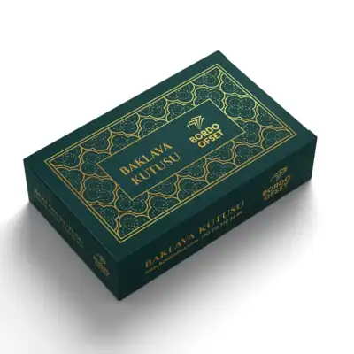 Özel Baskılı Baklava Kutusu
