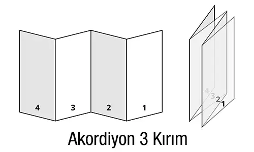 Akordiyon Kırım Broşür Akordiyon Kırım Broşür Katlama